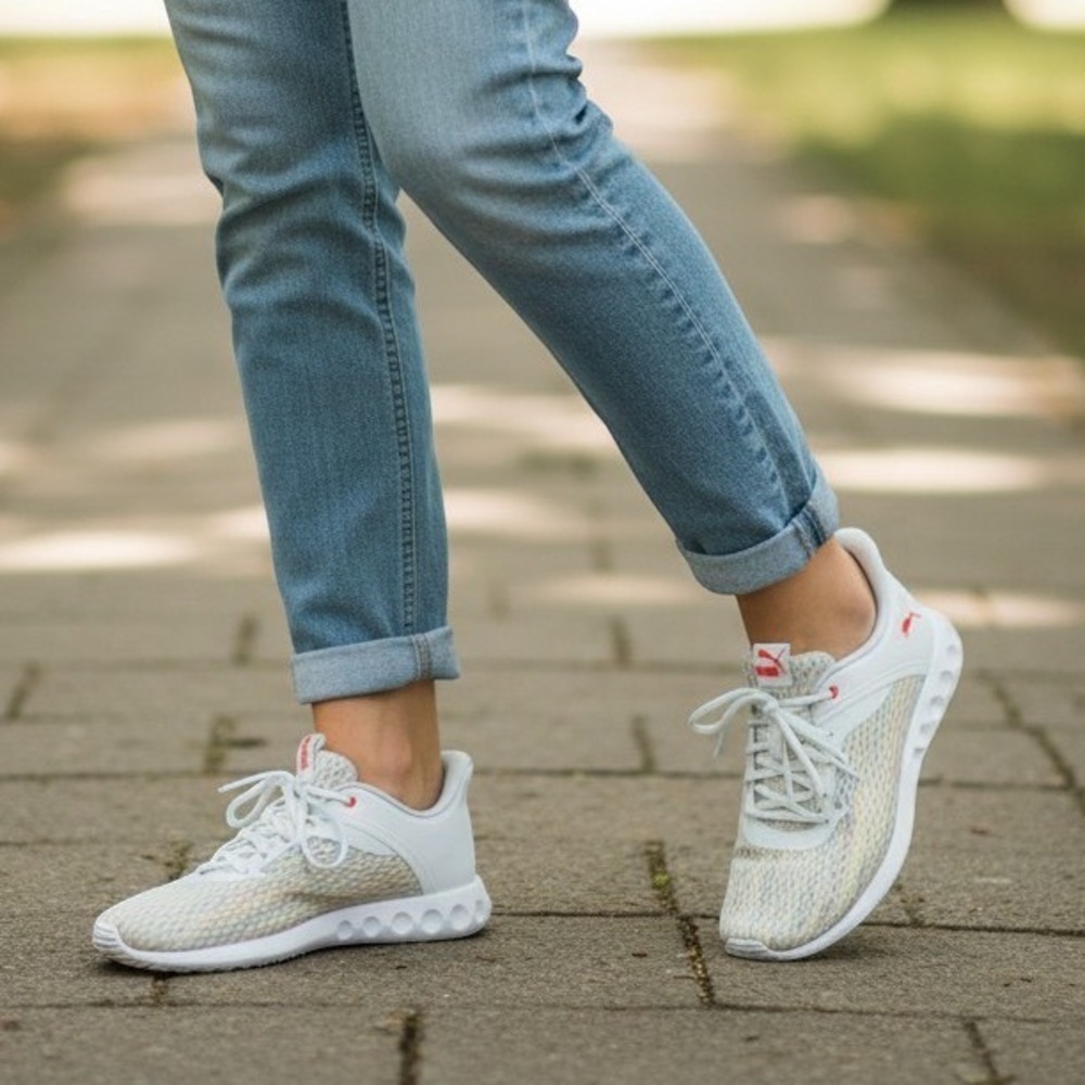 PUMA Carson 2 Edge X Ultra Women's 8.5 White Multicolor 376096-01